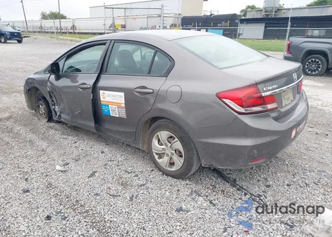 2013 Honda Civic Lx из США, поврежденный, VIN 19XFB2F53DE035048